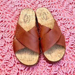 Kork-Ease Women's Tan Leather Sandals